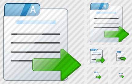 File Card Export Symbol