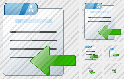 File Card Import Symbol