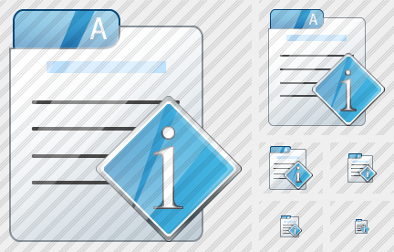 File Card Info Symbol