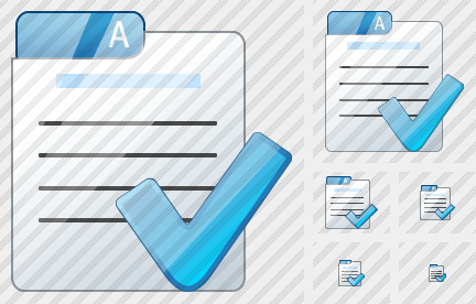 File Card Ok Symbol