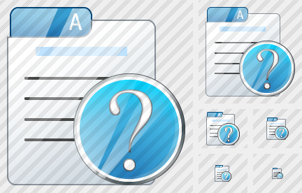 File Card Question Icon