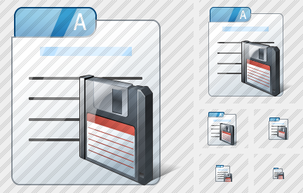 File Card Save Symbol