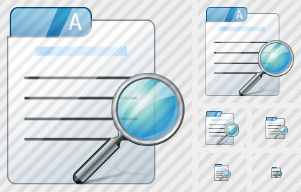 File Card Search Symbol