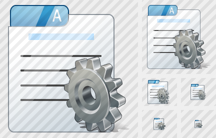 File Card Settings Symbol