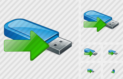 Icono Flash Drive Export