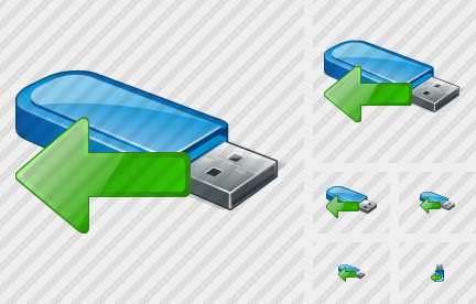 Flash Drive Import Icon