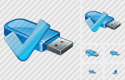 Icono Flash Drive Ok