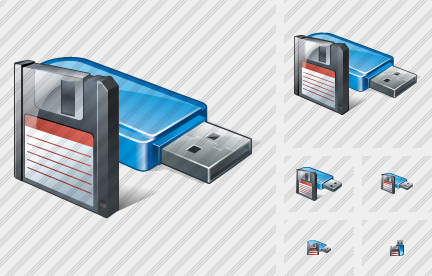 Flash Drive Save Symbol