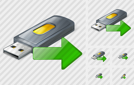 Flash Drive2 Export Icon