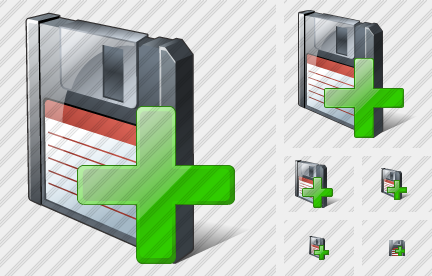 Icona Floppy Disk Aggiungi