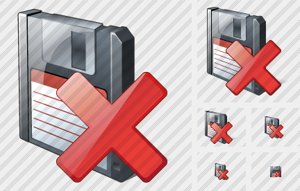 Icona Floppy Disk Elimina