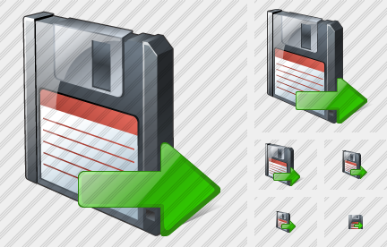 Icona Floppy Disk Esporta