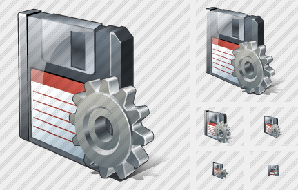 Floppy Disk Settings Icon