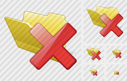Folder Delete Icon Folder Delete Icon