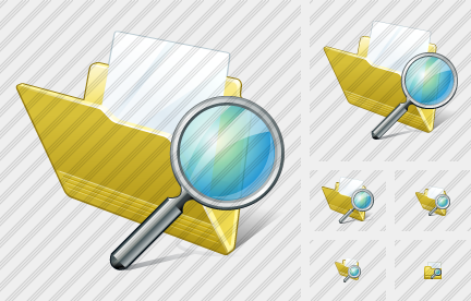 Folder Document Search Symbol
