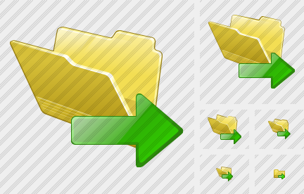 Folder Export Icon Folder Export Icon