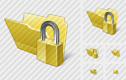 Folder Locked Symbol