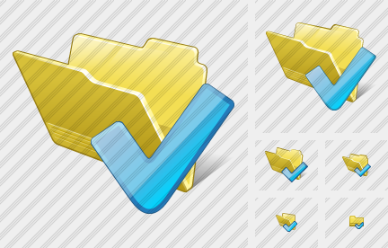 Folder Ok Icon Folder Ok Icon
