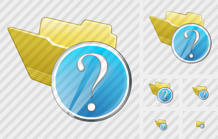 Folder Question Icon Folder Question Icon