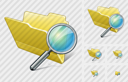 Folder Search Icon Folder Search Icon