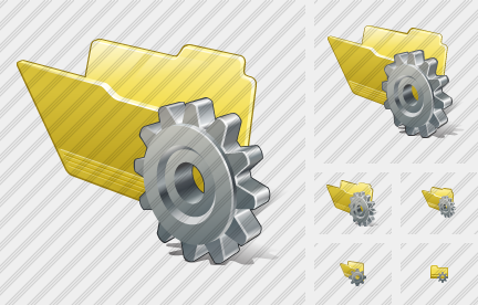 Folder Settings Icon Folder Settings Icon