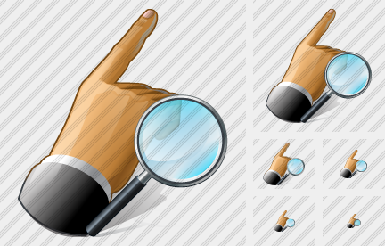 Hand Search 2 Icon