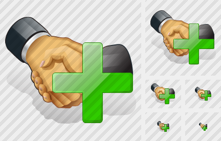 Handshake Add Icon Handshake Add Icon