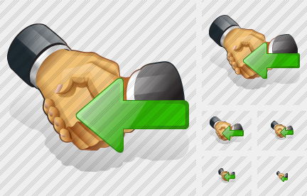 Handshake Import Icon Handshake Import Icon
