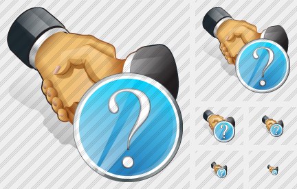 Handshake Question Icon Handshake Question Icon