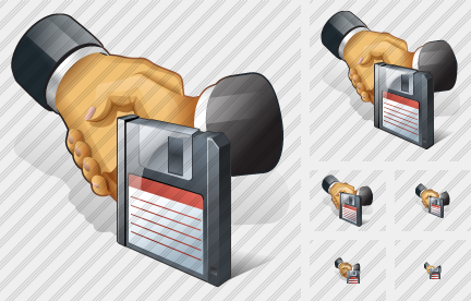 Handshake Save Icon Handshake Save Icon