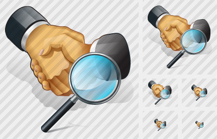 Handshake Search 2 Icon Handshake Search 2 Icon