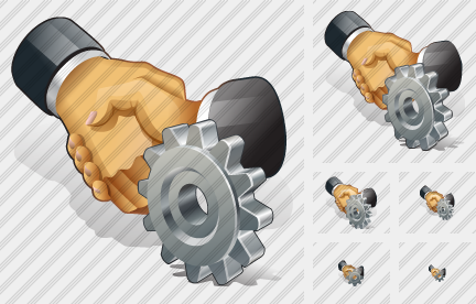 Handshake Settings Icon Handshake Settings Icon