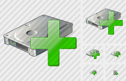 Hard Disk Add Icon Hard Disk Add Icon