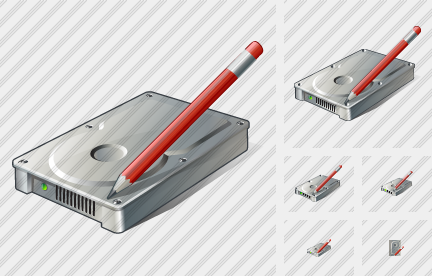 Hard Disk Edit Icon Hard Disk Edit Icon