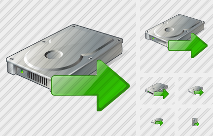 Hard Disk Export Icon Hard Disk Export Icon