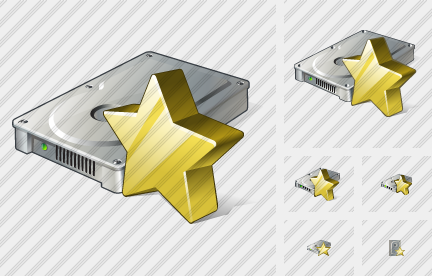 Hard Disk Favorite Icon Hard Disk Favorite Icon