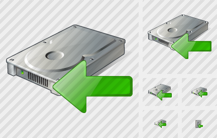 Hard Disk Import Symbol