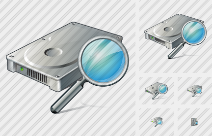 Hard Disk Search Icon Hard Disk Search Icon