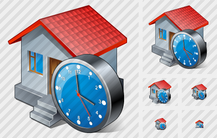 Home Clock Icon