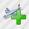 Airplane Add Icon