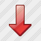 Arrow Down Red Icon