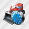 Bulldozer Clock Icon