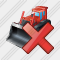 Bulldozer Delete Icon