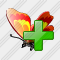 Butterfly Add Icon