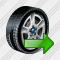 Icône Car Wheel Export