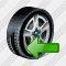 Icône Car Wheel Import