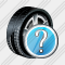Car Wheel Question Icon
