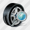 Icône Car Wheel Search