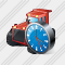 Catterpillar Tractor Clock Icon