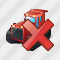 Catterpillar Tractor Delete Icon